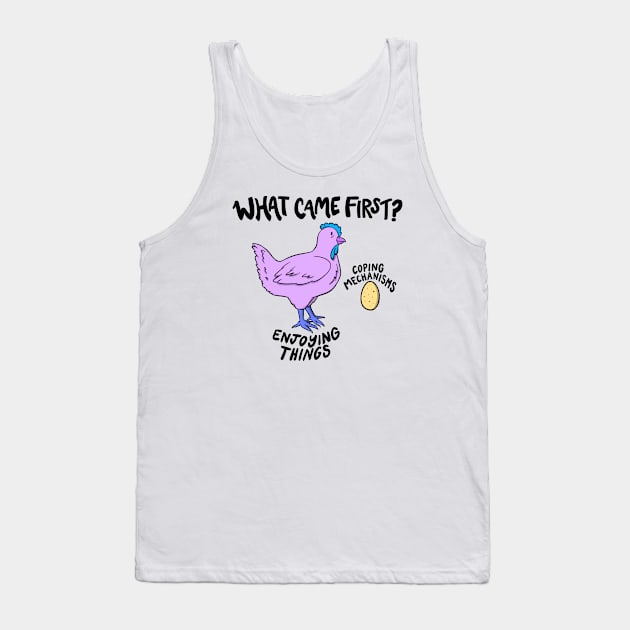 Chicken or Egg Tank Top by AnnaLouise